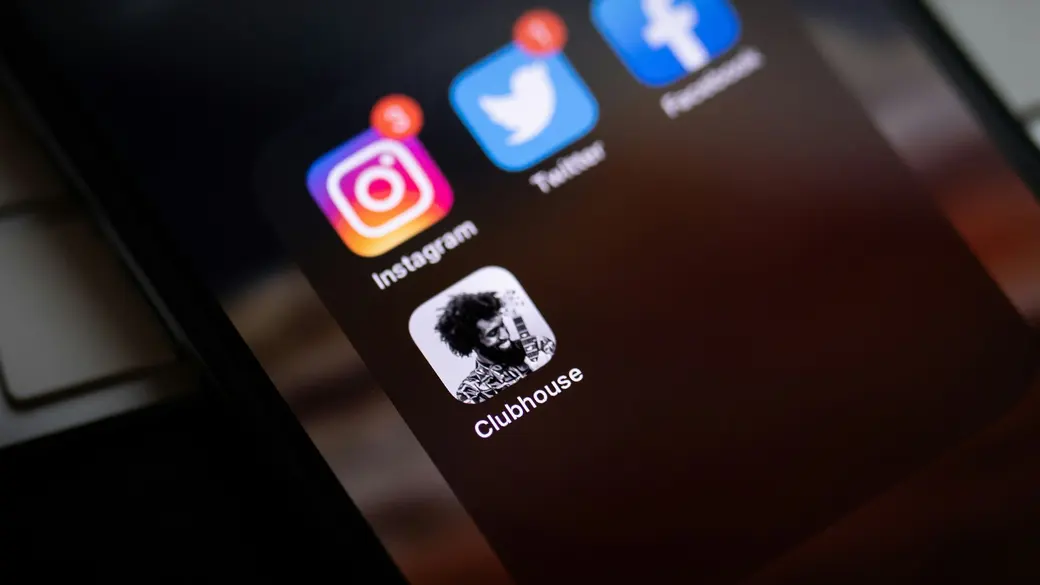 Aplicativos de rede social no celular